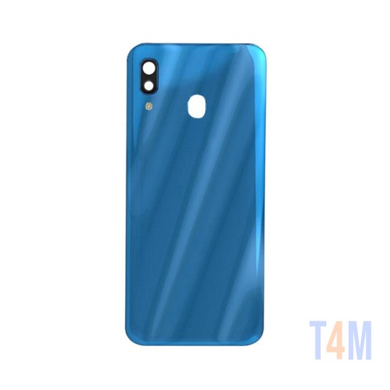 TAPA TRASERA CON LENTE SAMSUNG GALAXY A30/A305 AZUL